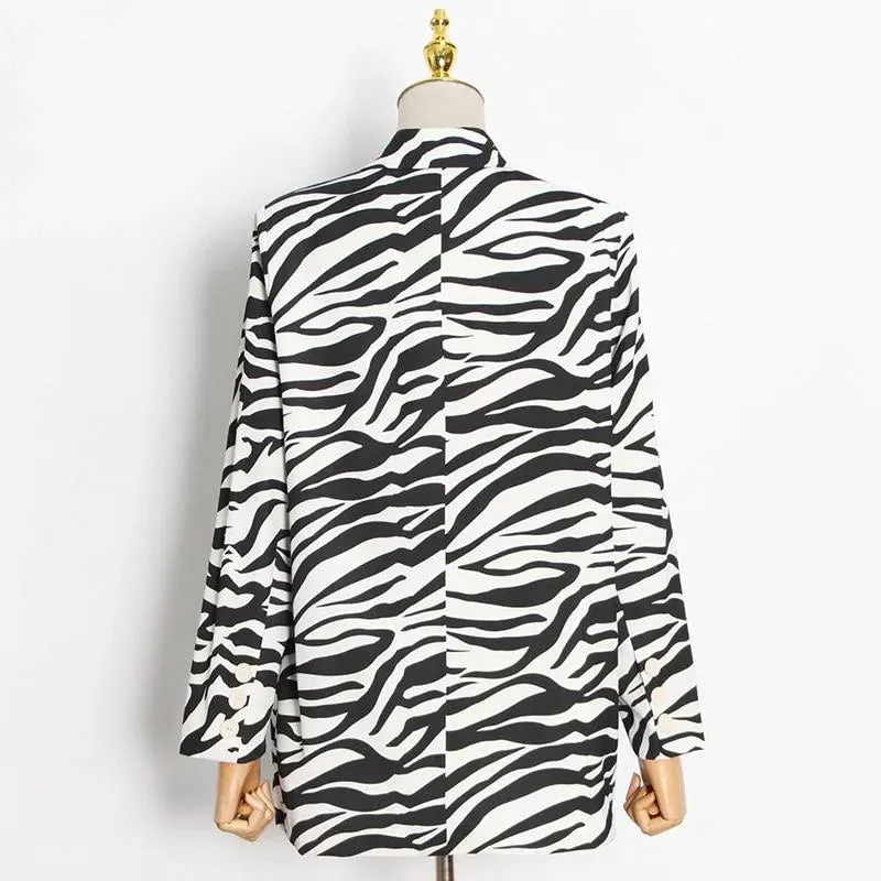 The Zebra Long Tail Blazer