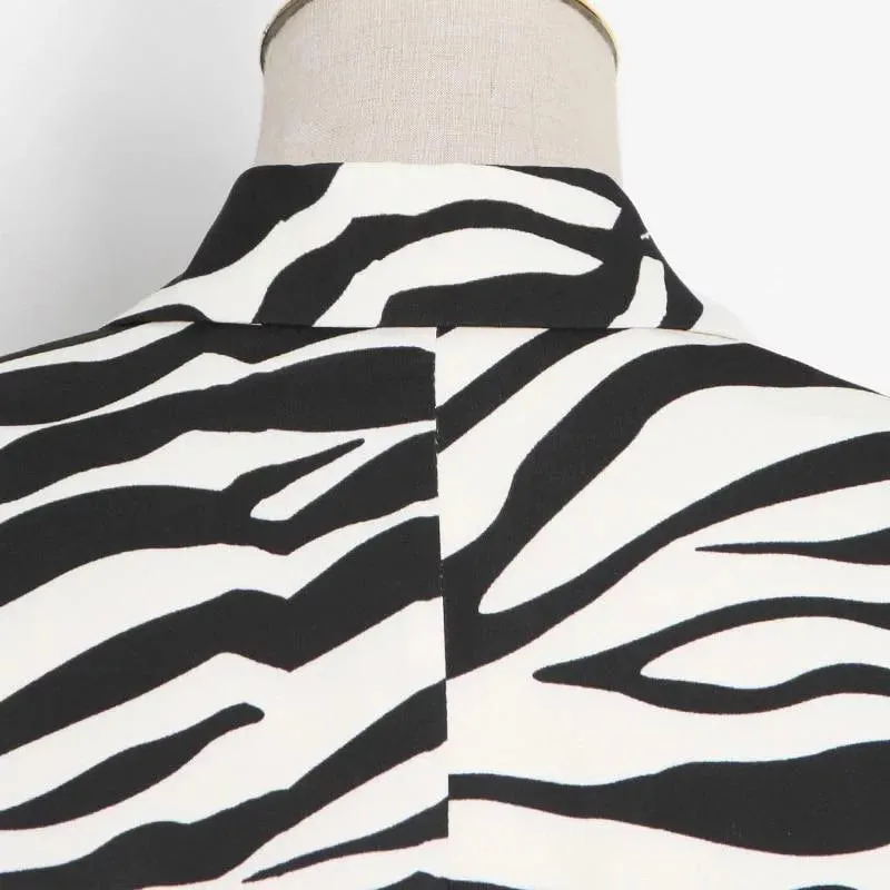 The Zebra Long Tail Blazer