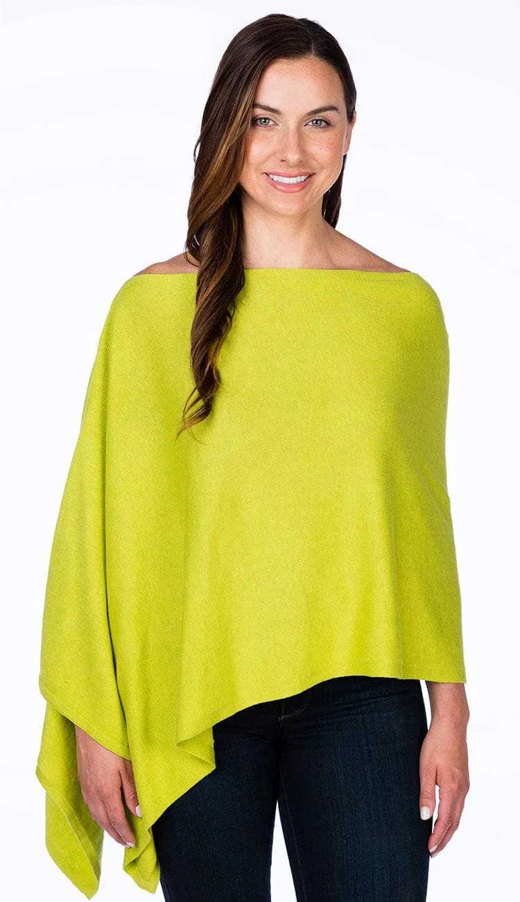 Trade Wind Cashmere Blend Dress Topper Poncho