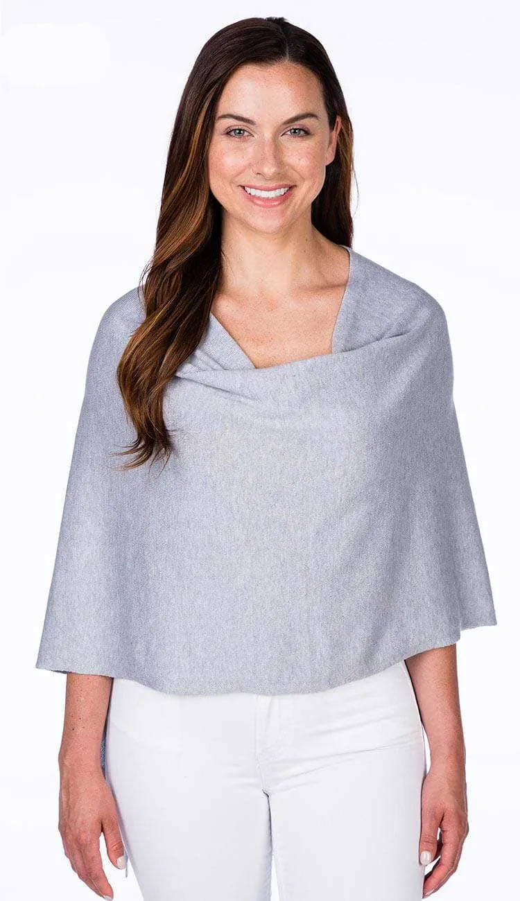 Trade Wind Cashmere Blend Dress Topper Poncho