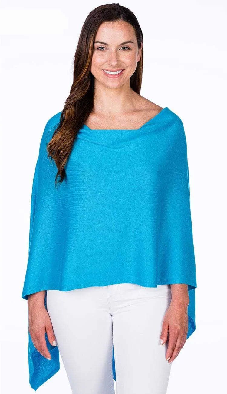 Trade Wind Cashmere Blend Dress Topper Poncho