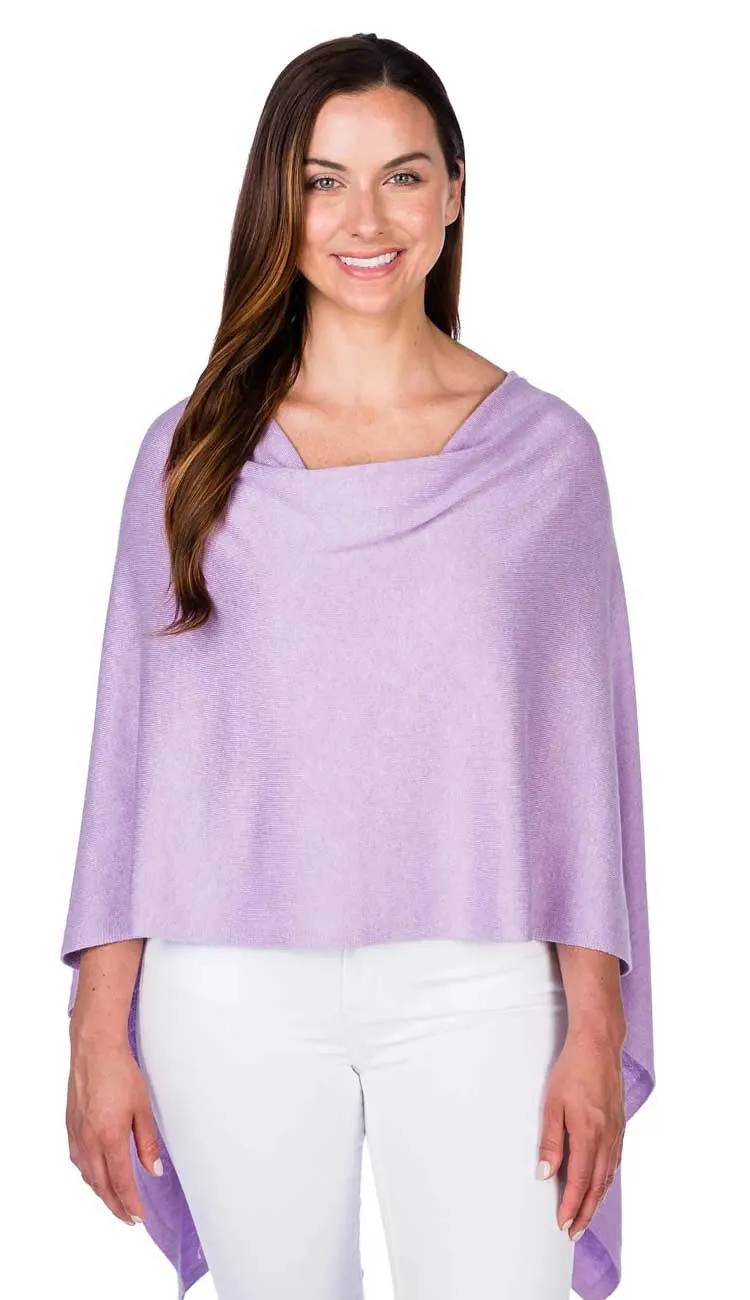 Trade Wind Cashmere Blend Dress Topper Poncho