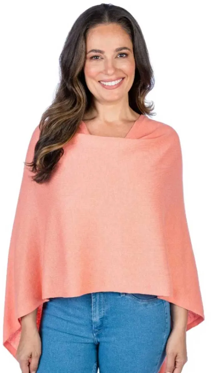 Trade Wind Cashmere Blend Dress Topper Poncho