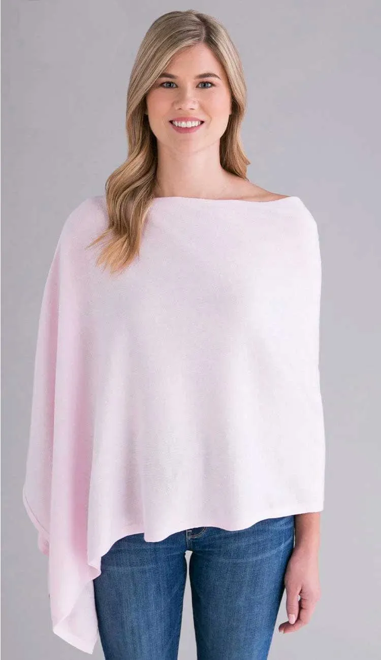 Trade Wind Cashmere Blend Dress Topper Poncho