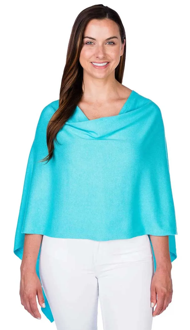 Trade Wind Cashmere Blend Dress Topper Poncho