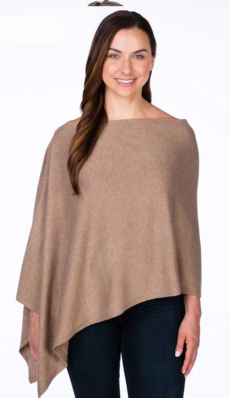 Trade Wind Cashmere Blend Dress Topper Poncho