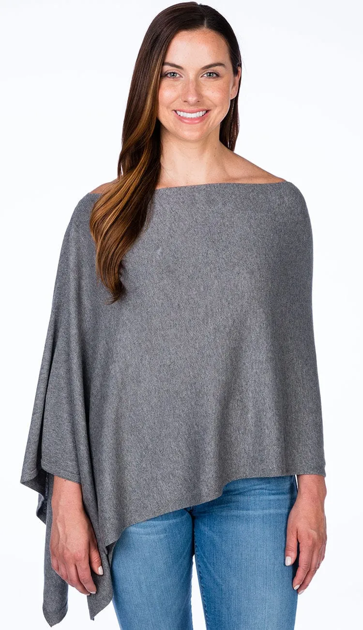 Trade Wind Cashmere Blend Dress Topper Poncho