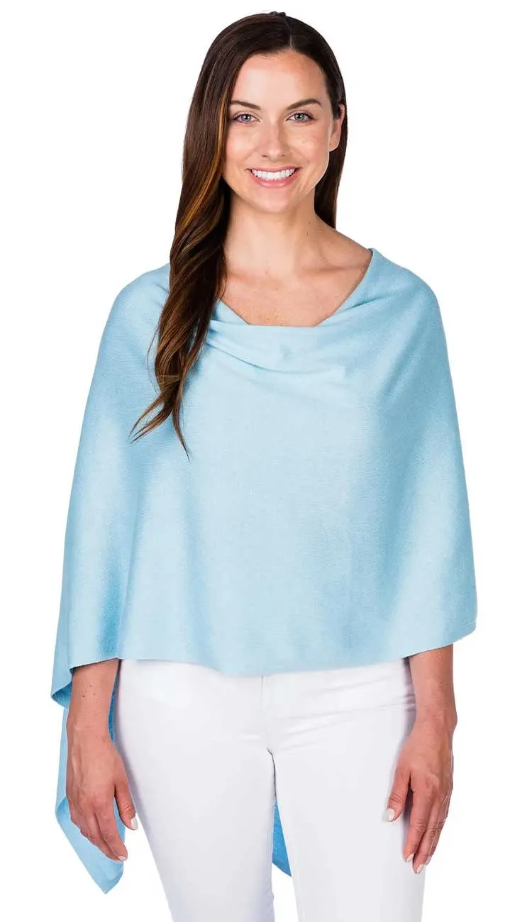 Trade Wind Cashmere Blend Dress Topper Poncho