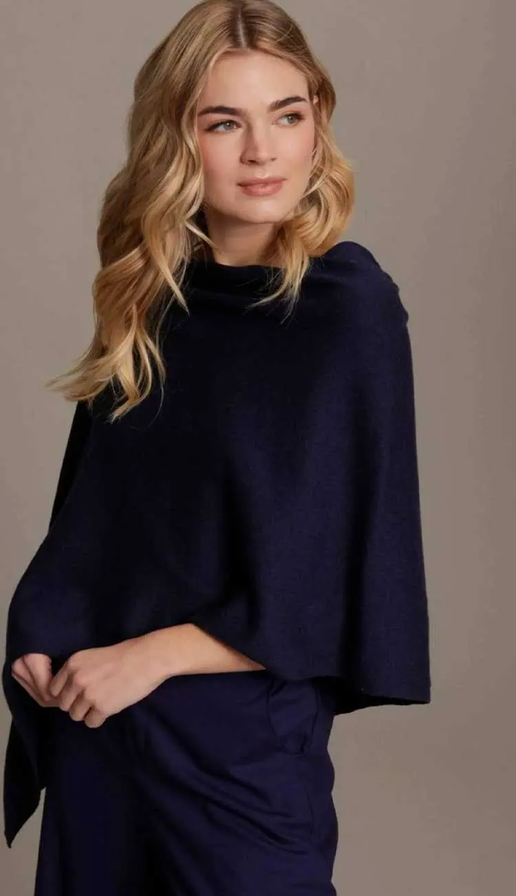 Trade Wind Cashmere Blend Dress Topper Poncho