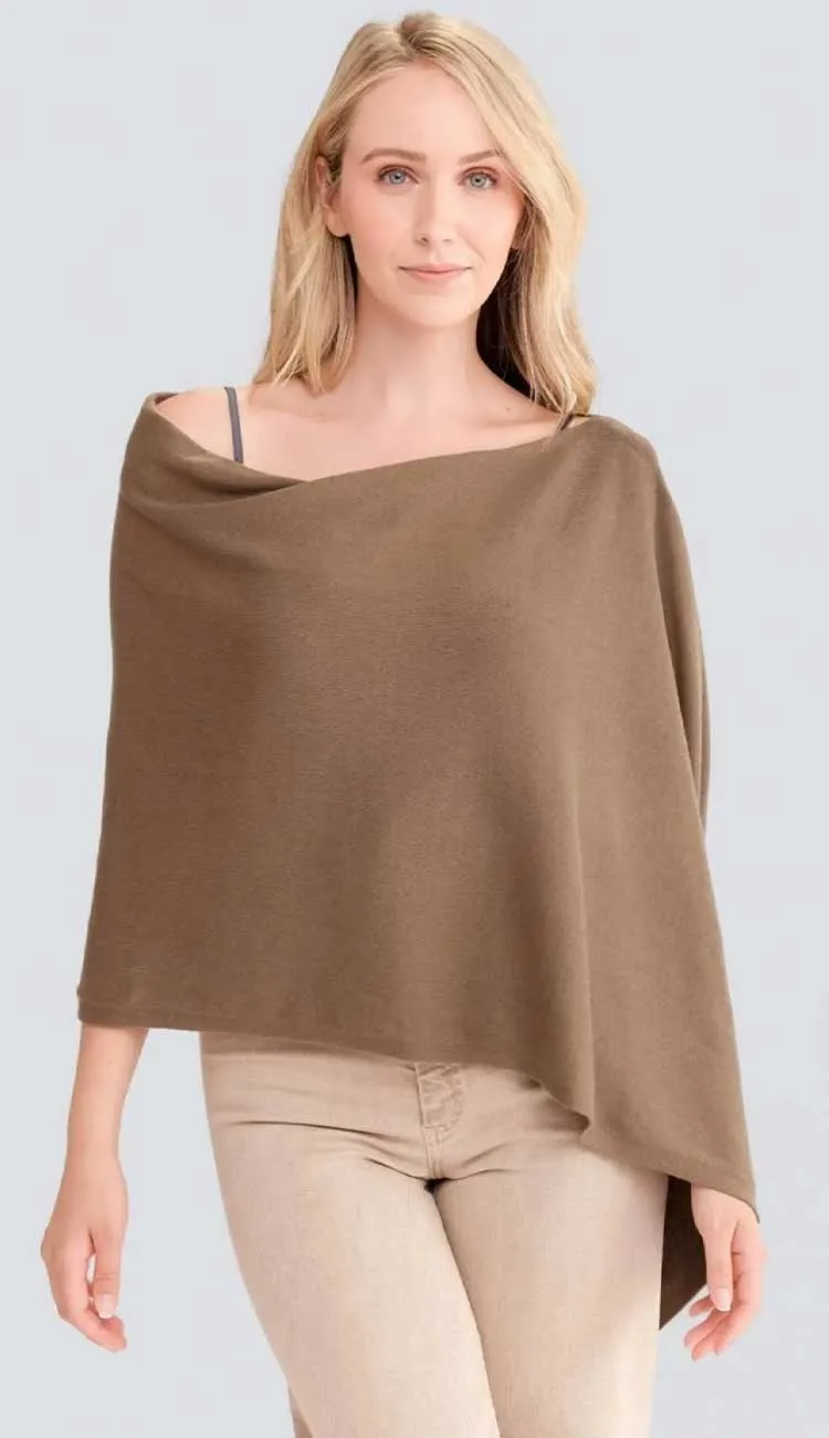 Trade Wind Cashmere Blend Dress Topper Poncho