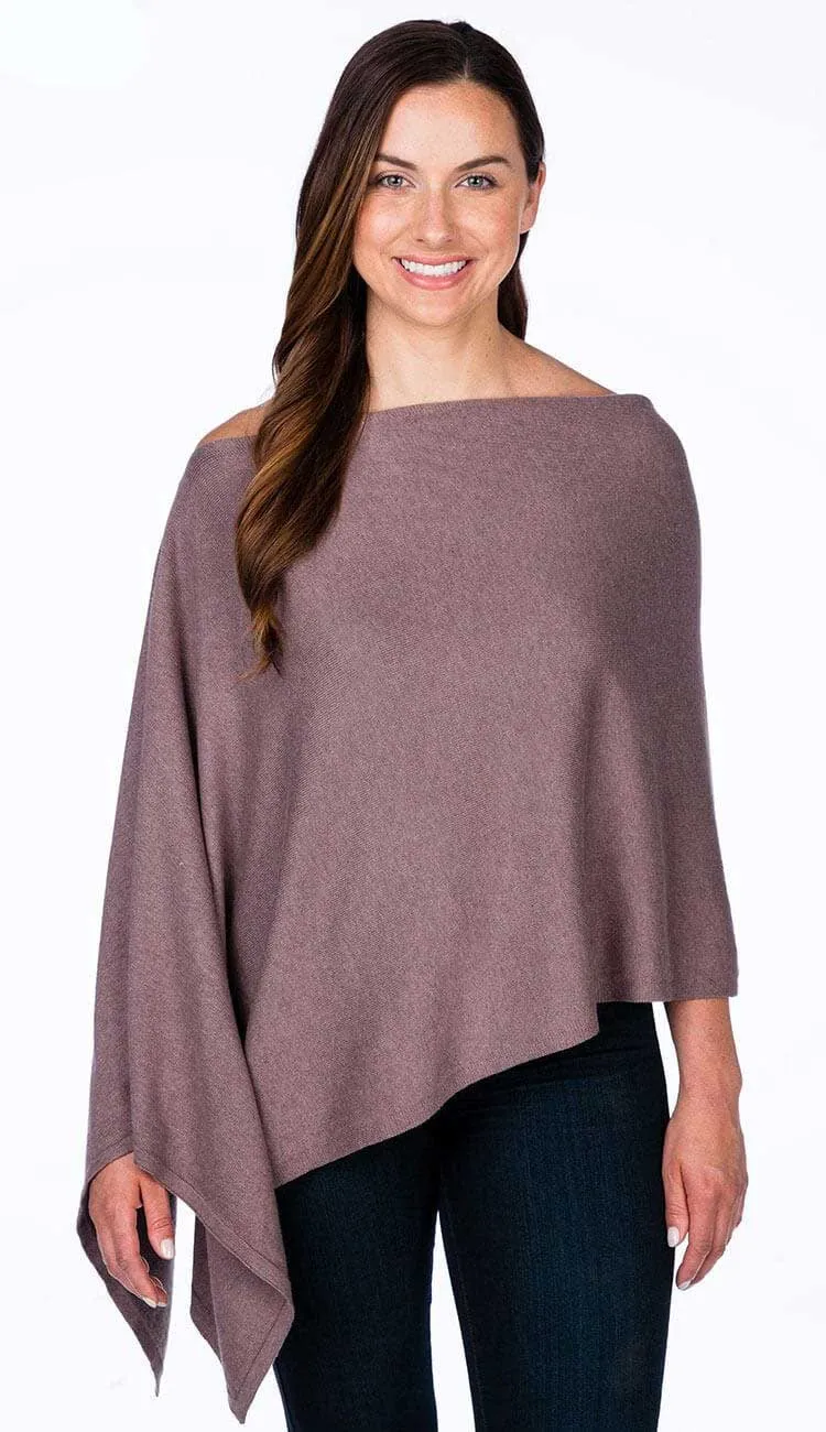 Trade Wind Cashmere Blend Dress Topper Poncho