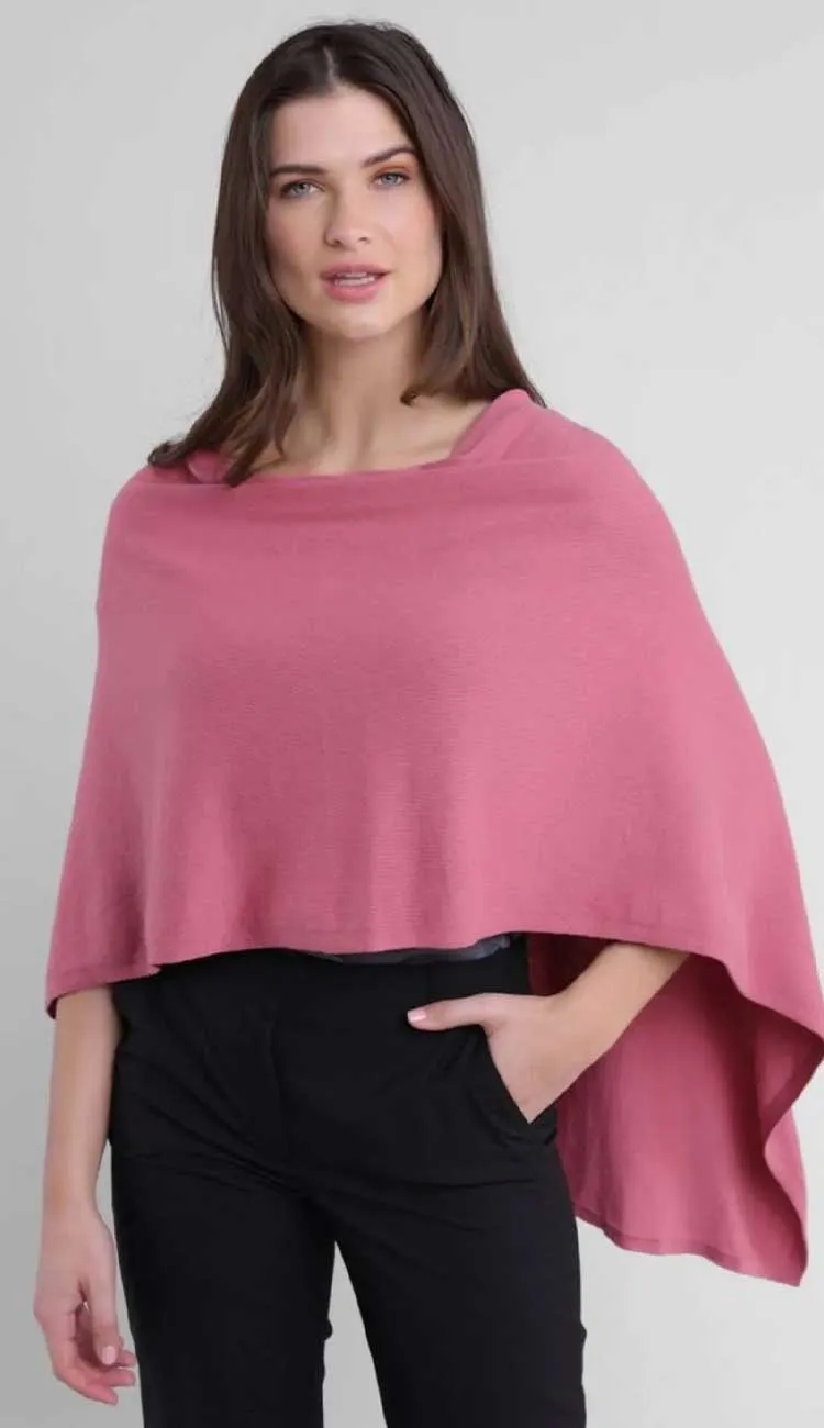 Trade Wind Cashmere Blend Dress Topper Poncho