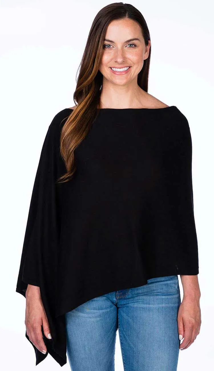 Trade Wind Cashmere Blend Dress Topper Poncho