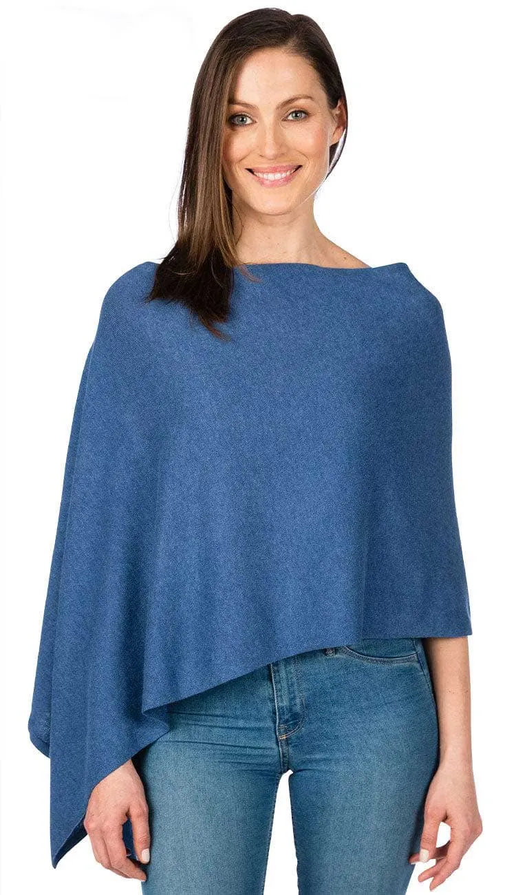 Trade Wind Cashmere Blend Dress Topper Poncho