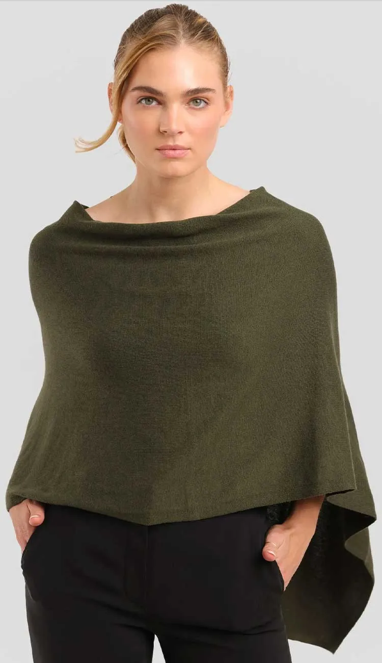 Trade Wind Cashmere Blend Dress Topper Poncho