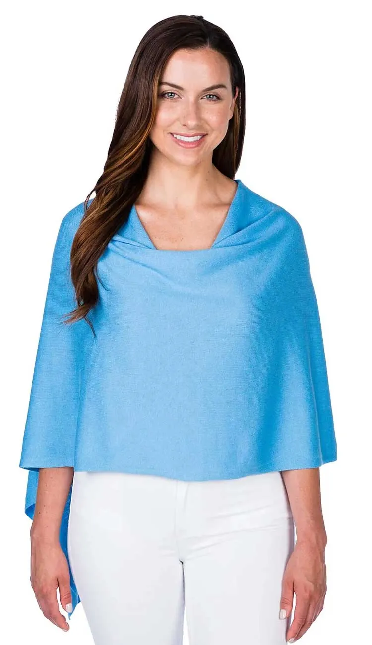 Trade Wind Cashmere Blend Dress Topper Poncho