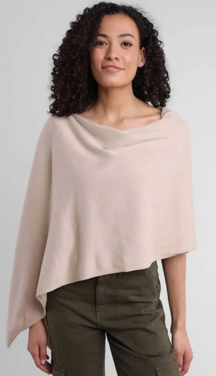 Trade Wind Cashmere Blend Dress Topper Poncho