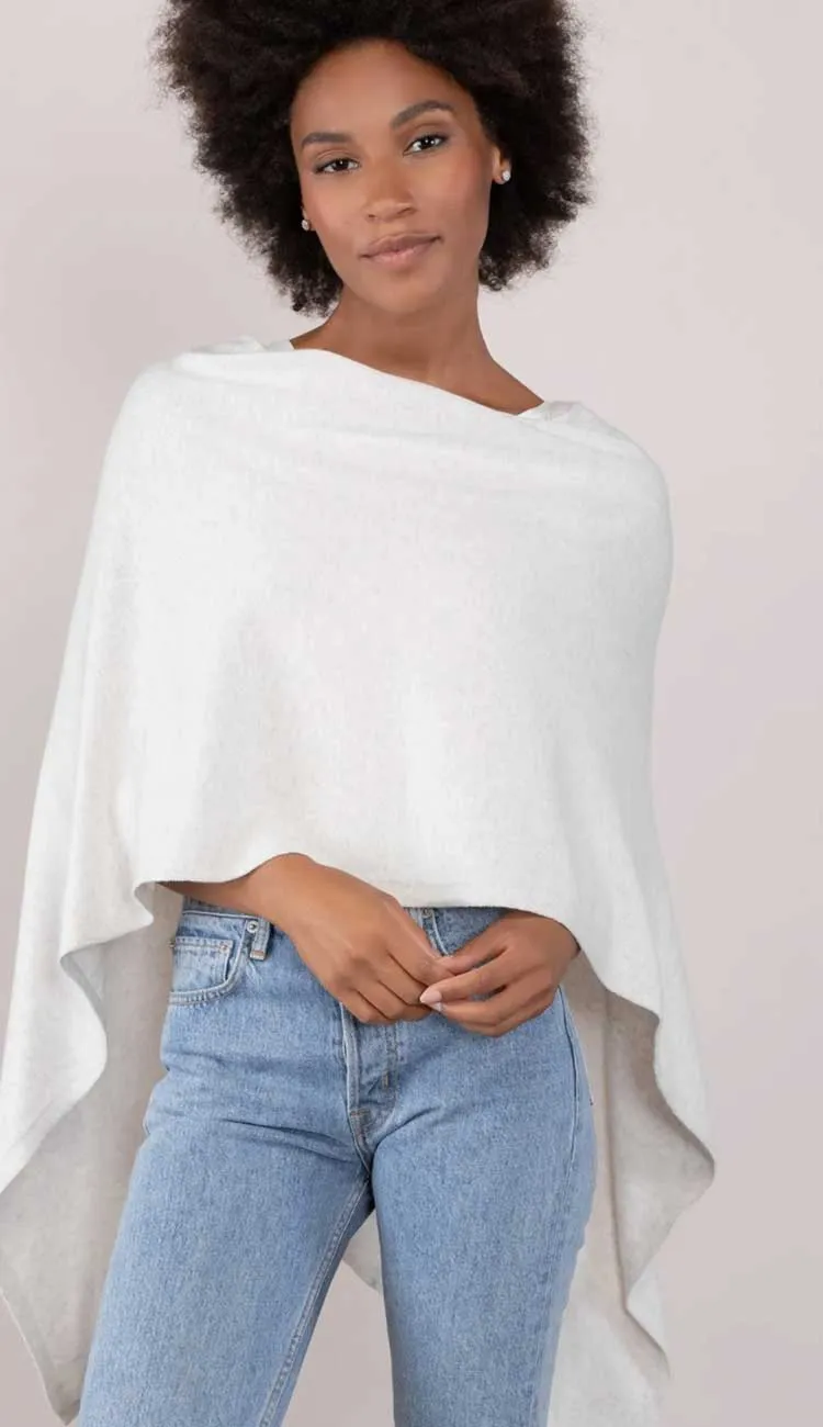 Trade Wind Cashmere Blend Dress Topper Poncho