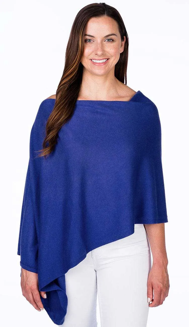 Trade Wind Cashmere Blend Dress Topper Poncho