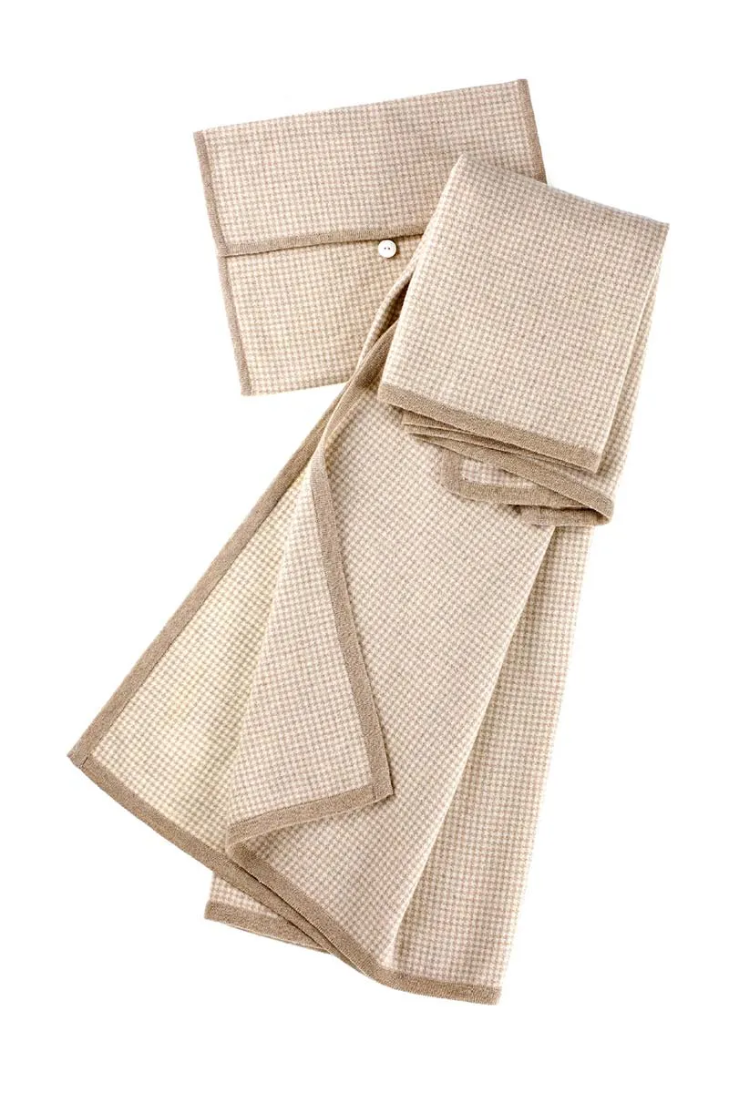 Travel Blanket - Fawn/Ivory