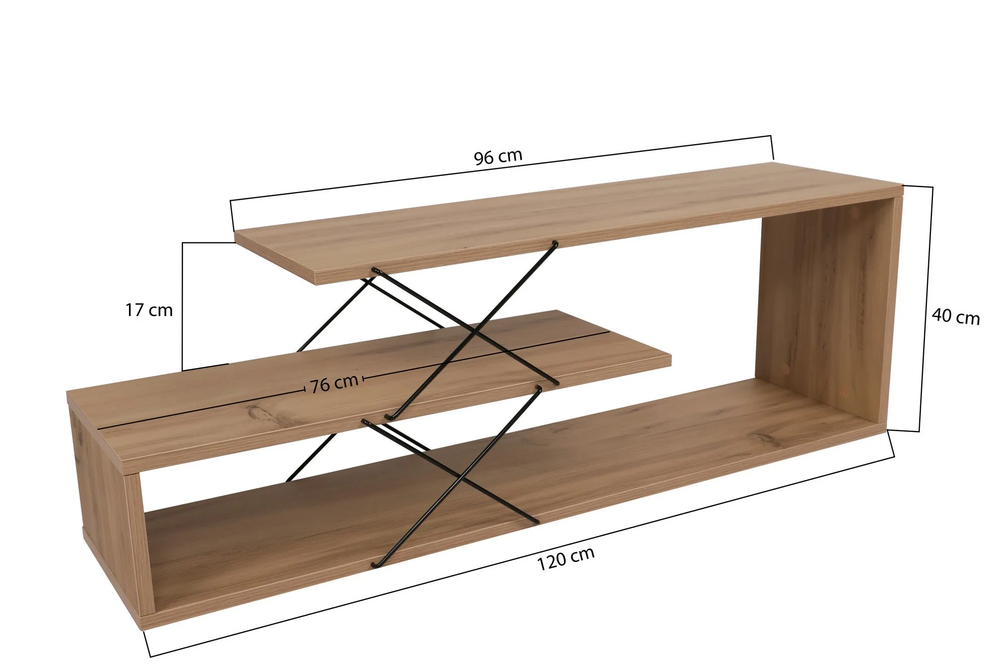 TV Stand Zigzag - Oak