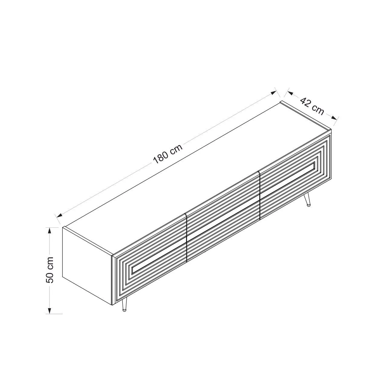 TV Unit Jose - Anthracite