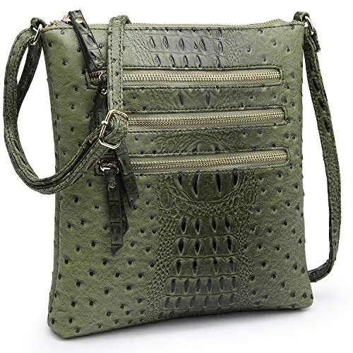 Women Lightweight Functional Multi Pocket Crossbody Bag l Dasein