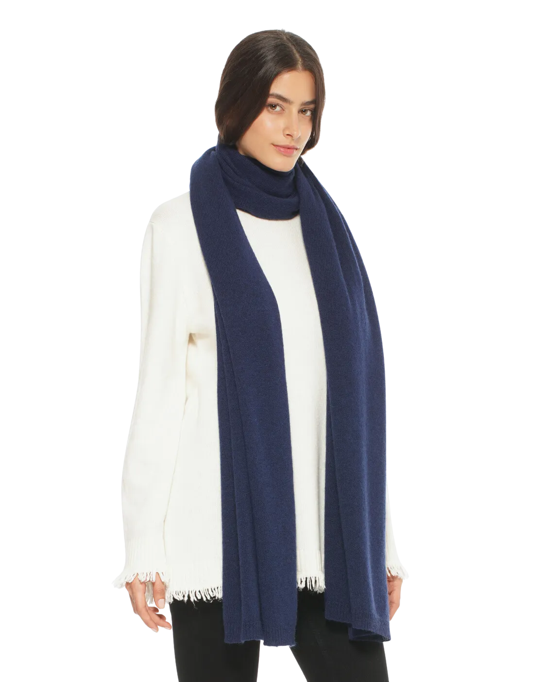 Women's Cashmere Wrap Scarf Blue