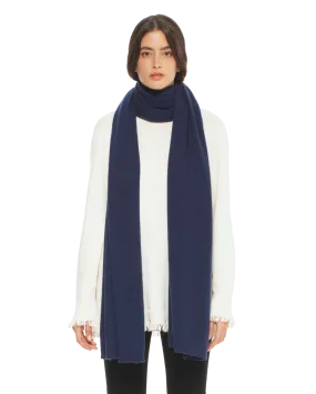 Women's Cashmere Wrap Scarf Blue