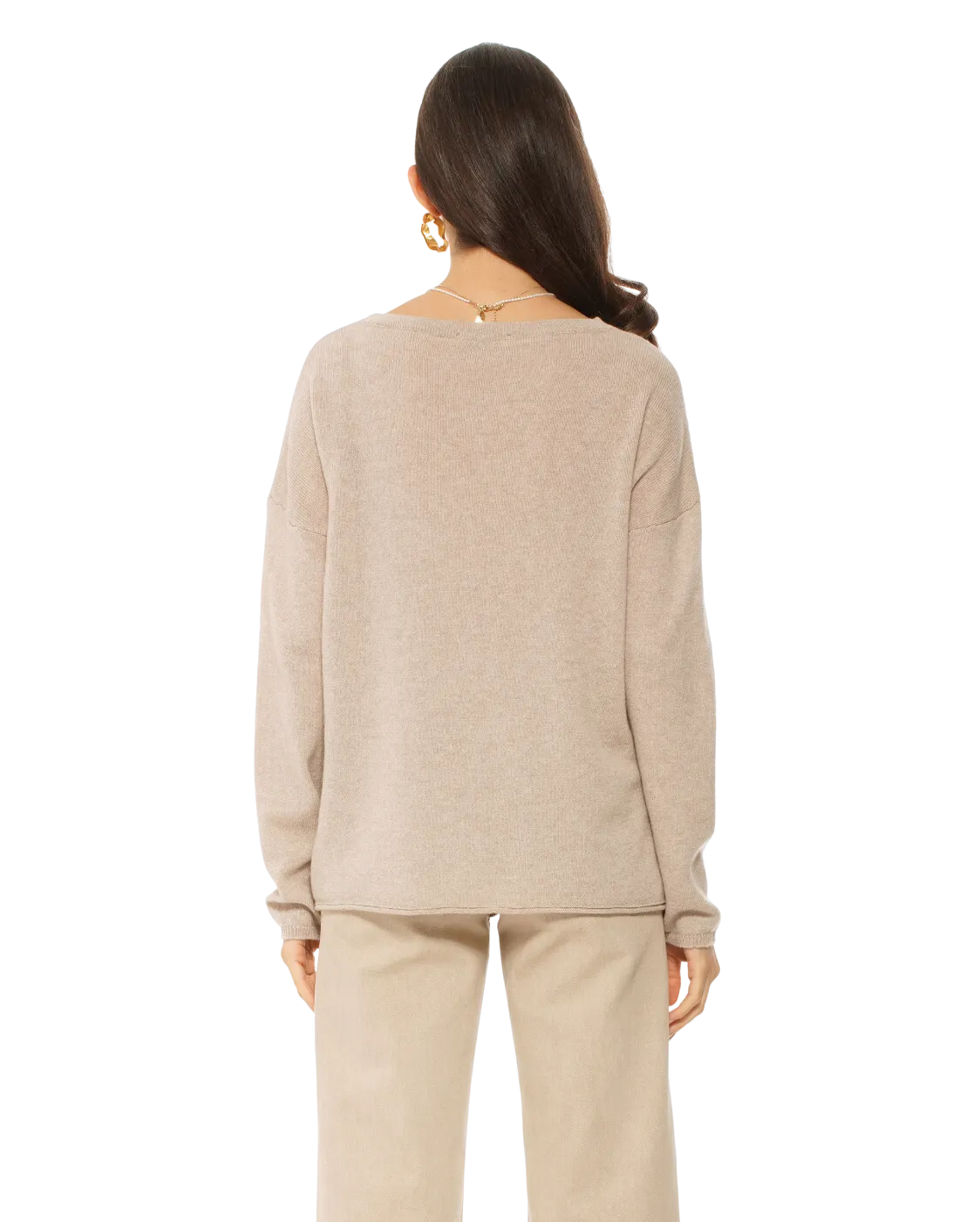 Women's Pure Cashmere Lounge Sweater Beige