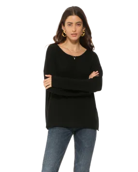 Women's Pure Cashmere Lounge Sweater Black