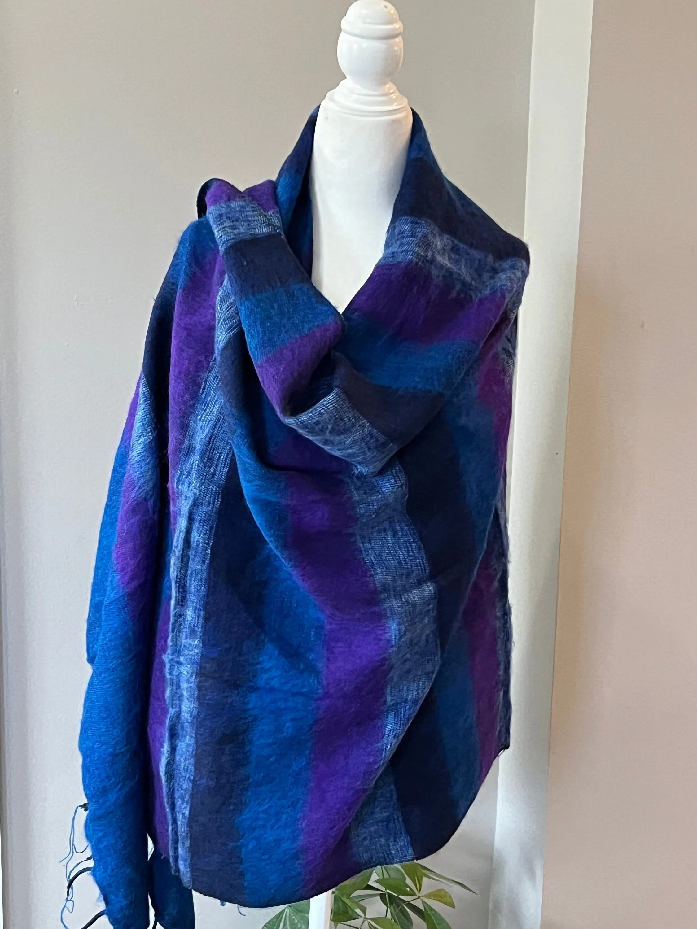 Yak Wool Scarf, Tibet Blanket Scarf, Travel blanket, Wool Scarf for women, Extra Soft Blanket Scarf, Handmade Birthday Gift for her